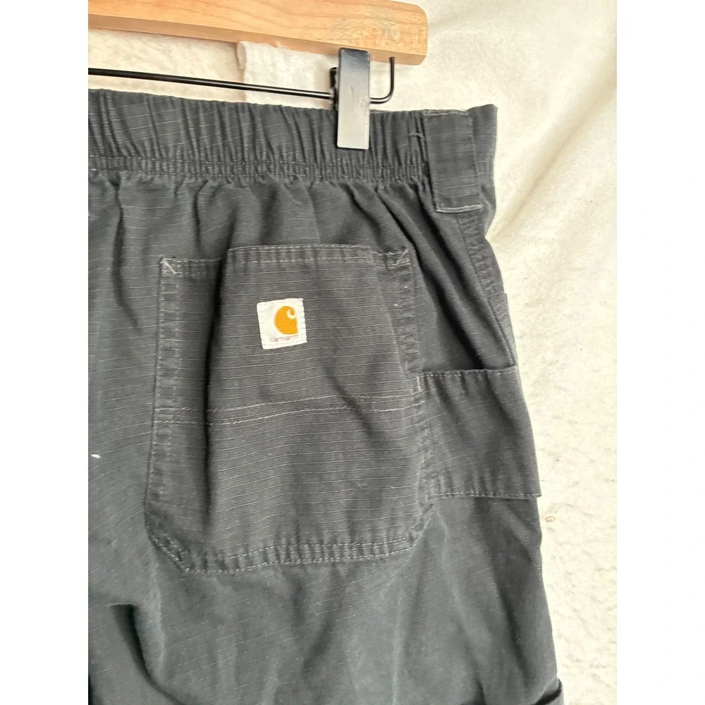 Carhartt Force Black Ripstop Cargo Work Pants Mens XL Regular C04100